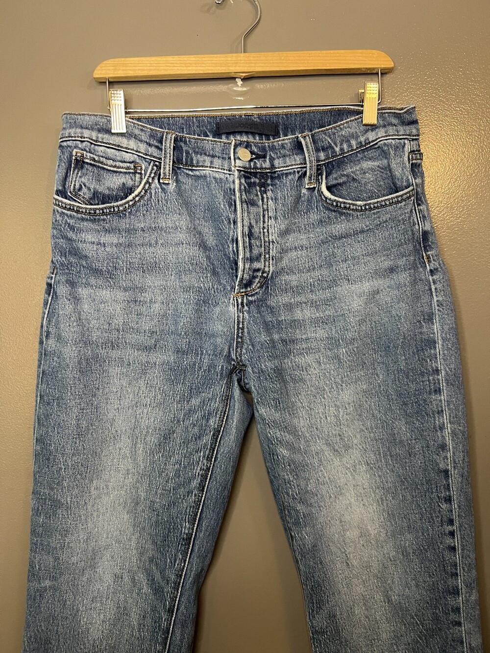 Joe's Jeans Jeans Womens 31 Blue The Scout Mid Rise Slim Boyfriend Stretch Denim